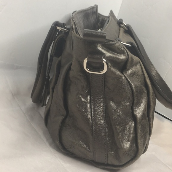 Cole Haan Zoe Satchel in metallic silver - Picture 4 of 10